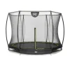Trampoline enterré rond 244cm noir et filet de sécurité Sihouette EXIT