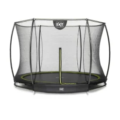 Trampoline enterré rond 244cm noir et filet de sécurité Sihouette EXIT