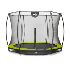 Trampoline enterré rond 244cm noir et filet de sécurité Sihouette EXIT