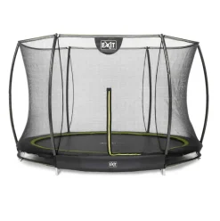 Trampoline enterré rond 305cm noir et filet de sécurité Sihouette EXIT