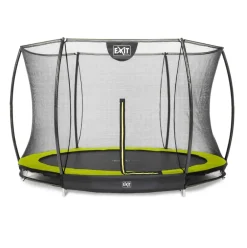 Trampoline enterré rond 305cm noir et filet de sécurité Sihouette EXIT