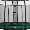 Trampoline enterré vert 380cm Champion + filet - BERG