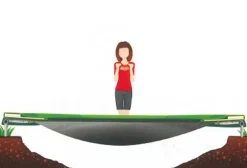 Trampoline enterré vert 380cm Champion + filet - BERG