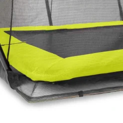 Trampoline enterré 214x305cm noir et filet de sécurité Sihouette EXIT