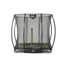 Trampoline enterré 153x214cm noir et filet de sécurité Sihouette EXIT
