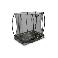 Trampoline enterré 153x214cm noir et filet de sécurité Sihouette EXIT