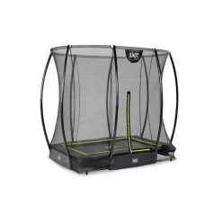 Trampoline enterré 153x214cm noir et filet de sécurité Sihouette EXIT