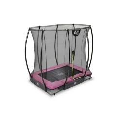 Trampoline enterré 153x214cm noir et filet de sécurité Sihouette EXIT