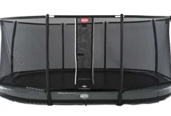 Trampoline oval BERG InGround Elite Gris 520 x 345 + Filet