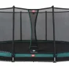 Trampoline Ovale enterré vert 520cm Favorit + filet - BERG