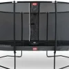 Trampoline ovale gris 520 BERG Champion et filet + Echelle offerte