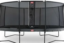 Trampoline ovale gris 520 BERG Champion et filet + Echelle offerte