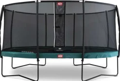 Trampoline ovale vert 470 BERG Champion et filet + Echelle offerte