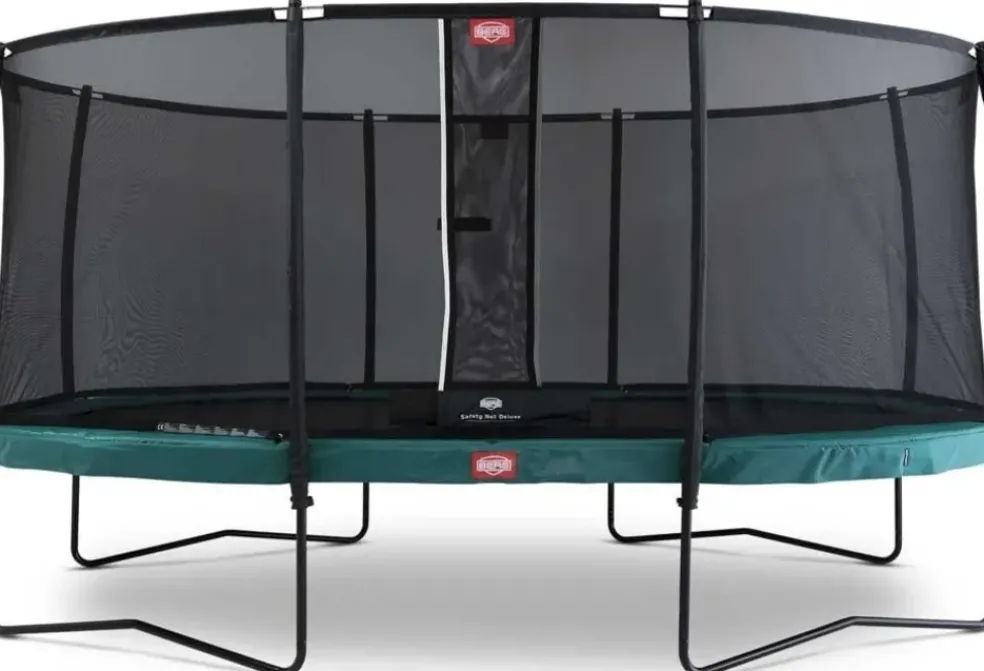 Trampoline ovale vert 520 BERG Champion et filet + Echelle offerte