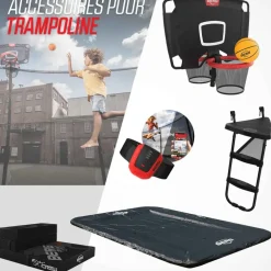 Trampoline Ovale Vert 520cm Favorit et filet BERG + Echelle offerte