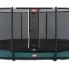 Trampoline ovale vert enterré 520 Champion + filet - BERG