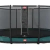 Trampoline ovale vert enterré 470 Champion + filet - BERG