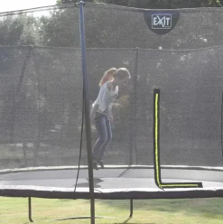 Trampoline sur pieds rond 427cm noir et filet de sécurité Sihouette EXIT