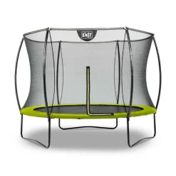 Trampoline sur pieds rond 305cm noir et filet de sécurité Sihouette EXIT