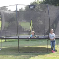 Trampoline sur pieds rond 305cm noir et filet de sécurité Sihouette EXIT