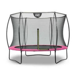 Trampoline sur pieds rond 305cm noir et filet de sécurité Sihouette EXIT