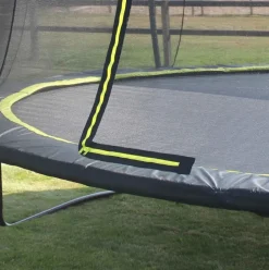 Trampoline sur pieds rond 305cm noir et filet de sécurité Sihouette EXIT