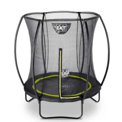 Trampoline sur pieds rond 244cm noir et filet de sécurité Sihouette EXIT