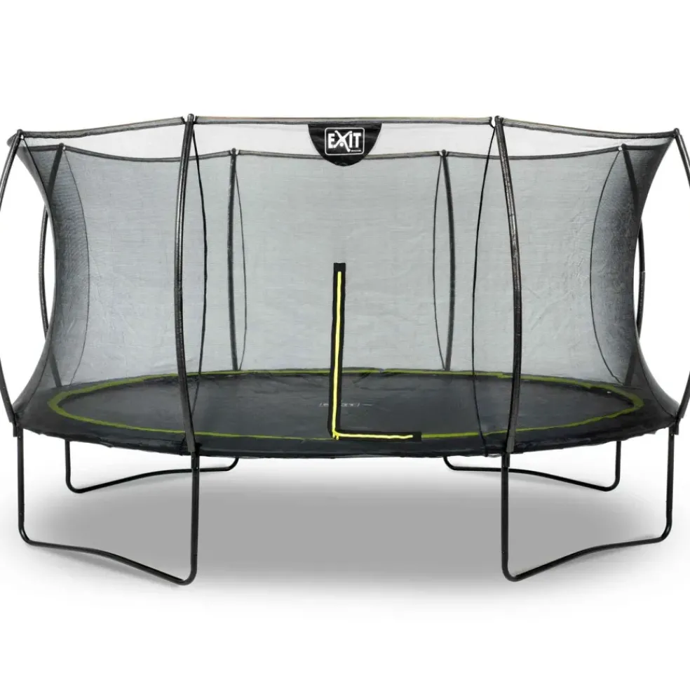 Trampoline sur pieds 153x214cm noir et filet de sécurité Sihouette EXIT