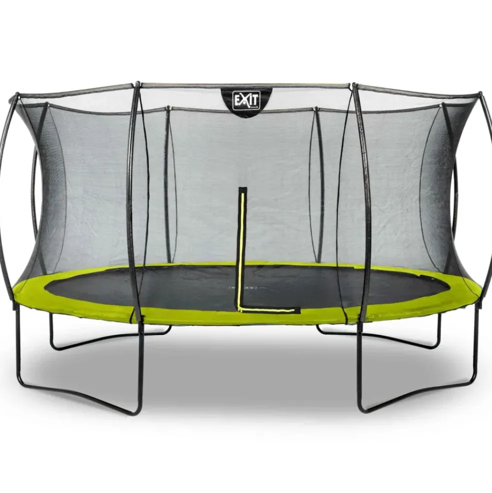 Trampoline sur pieds 153x214cm noir et filet de sécurité Sihouette EXIT