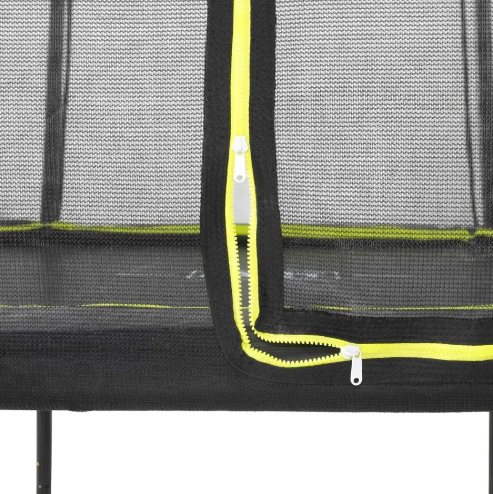 Trampoline sur pieds 153x214cm noir et filet de sécurité Sihouette EXIT