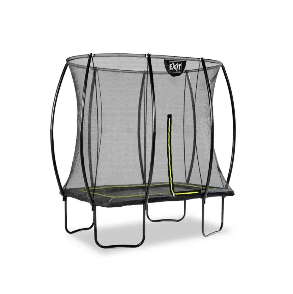 Trampoline sur pieds 214x305cm noir et filet de sécurité Sihouette EXIT
