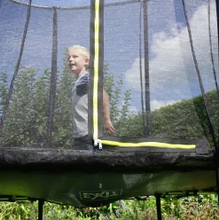 Trampoline sur pieds 214x305cm noir et filet de sécurité Sihouette EXIT