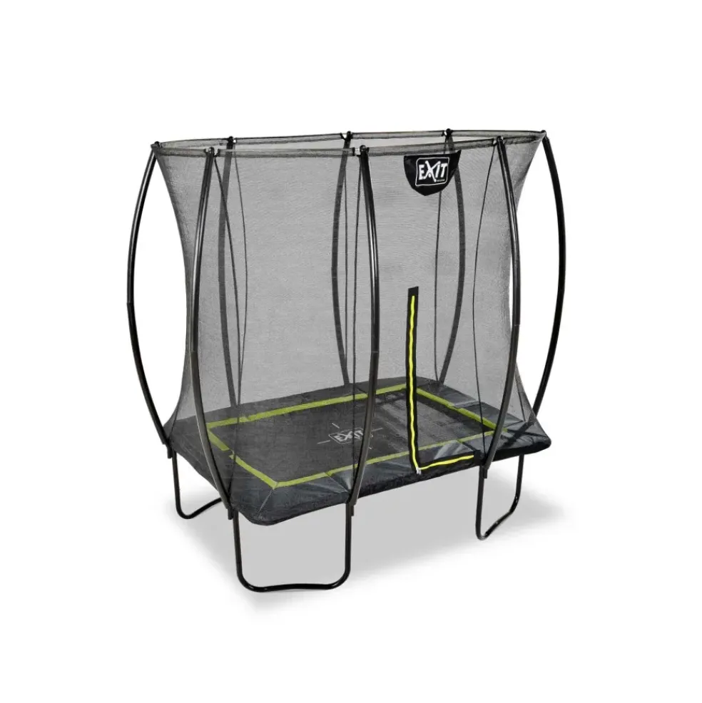 Trampoline sur pieds 214x305cm noir et filet de sécurité Sihouette EXIT