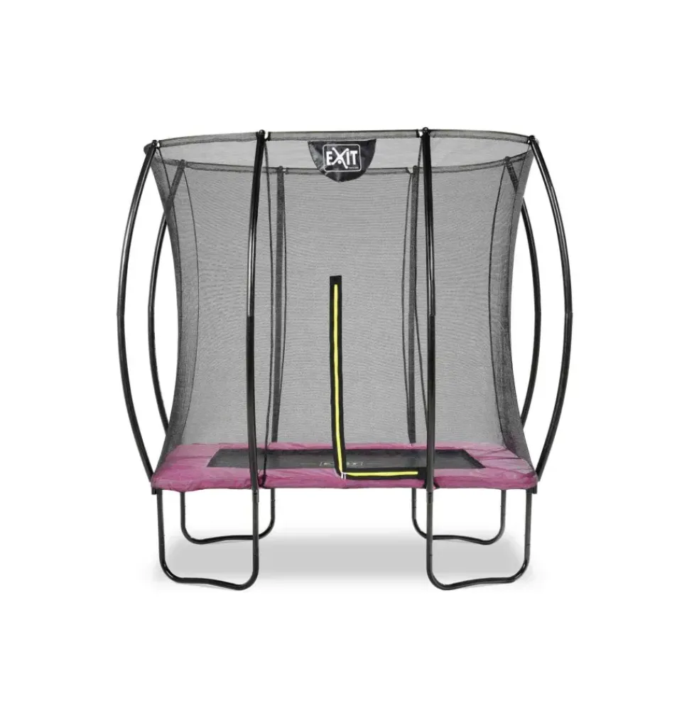 Trampoline sur pieds 214x305cm noir et filet de sécurité Sihouette EXIT
