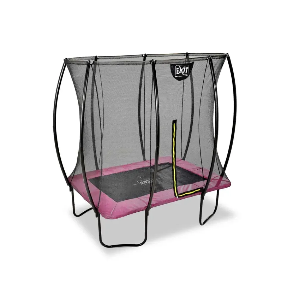 Trampoline sur pieds 214x305cm noir et filet de sécurité Sihouette EXIT