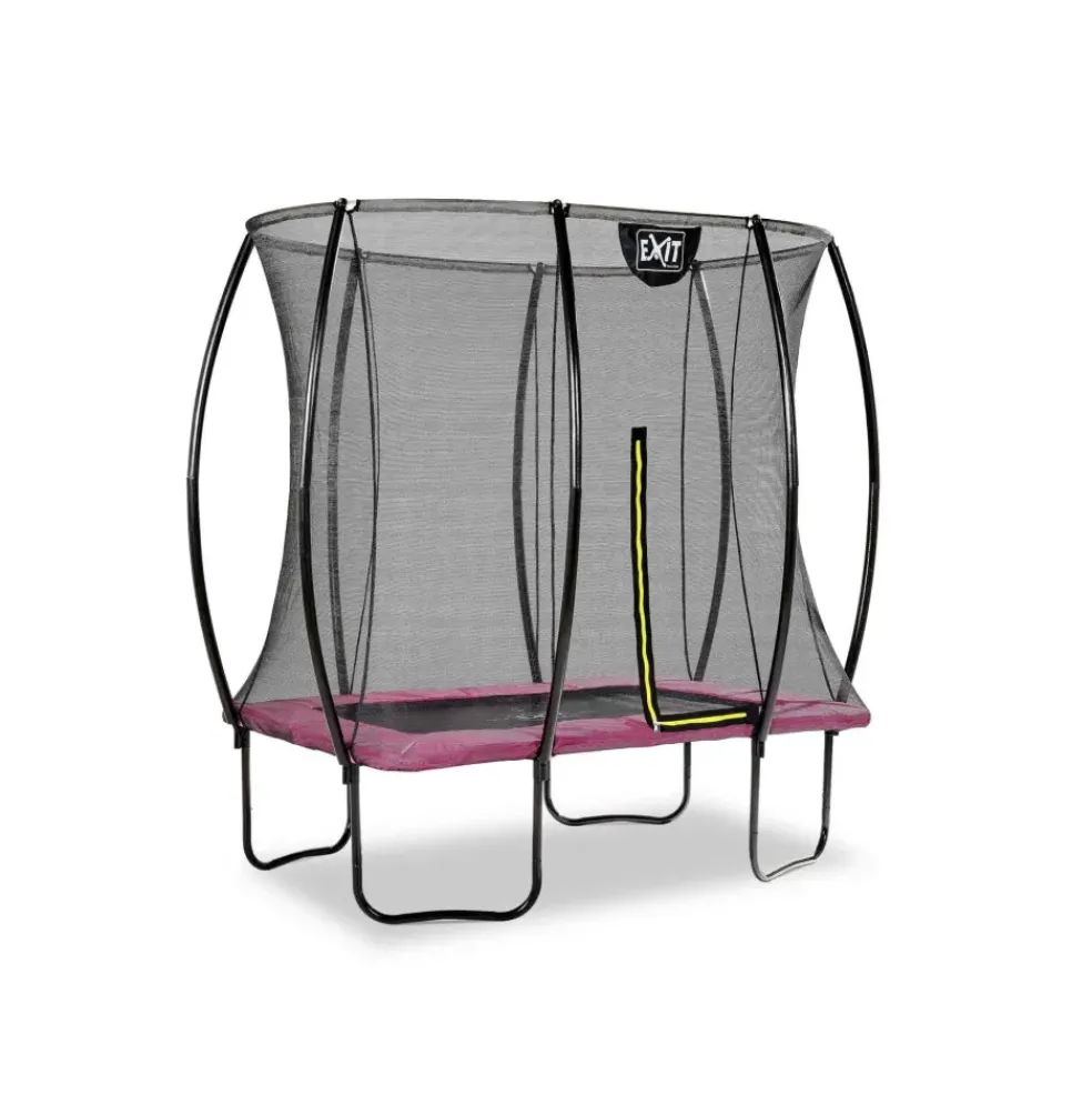 Trampoline sur pieds 214x305cm noir et filet de sécurité Sihouette EXIT