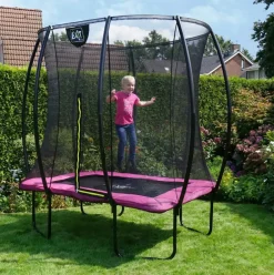 Trampoline sur pieds 214x305cm noir et filet de sécurité Sihouette EXIT