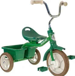 Tricycle en métal vert avec benne Transporter Italtrike