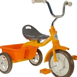 Tricycle métal orange avec benne Italtrike