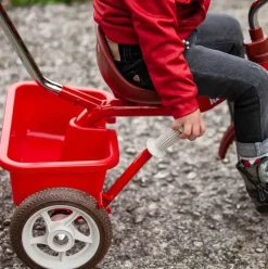 Tricycle rouge avec canne et benne Passenger Italtrike
