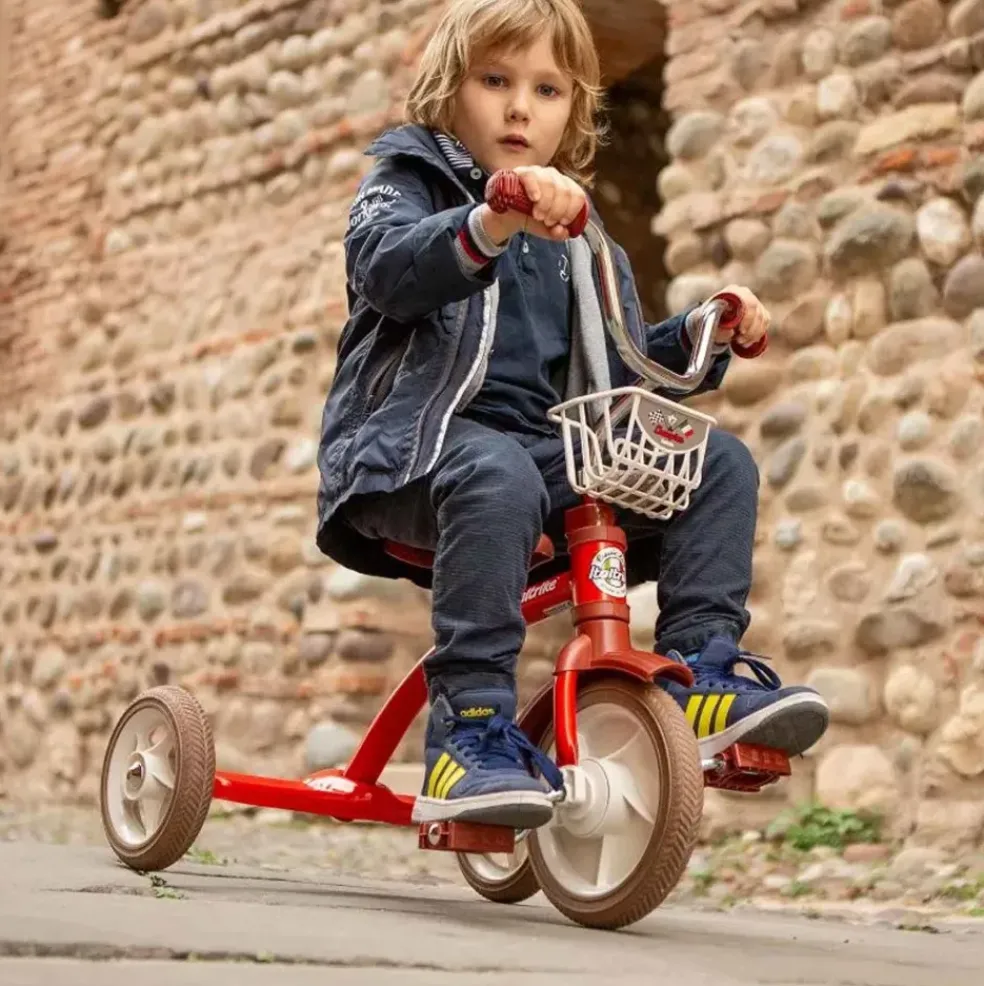 Tricycle rétro en métal rouge 10283