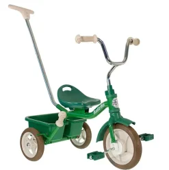 Tricycle vert avec canne et benne Passenger Italtrike