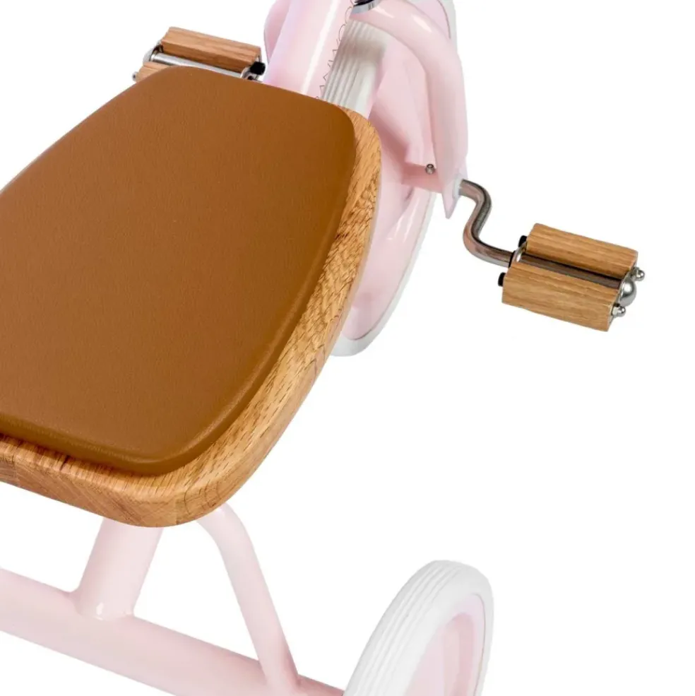Tricycle vintage en métal rose Banwood