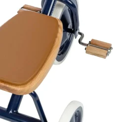 Tricycle vintage en métal bleu marine Banwood