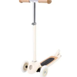 Trottinette 3 roues avec panier crème pour enfant Banwood