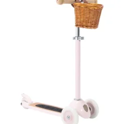 Trottinette 3 roues avec panier rose pour enfant Banwood