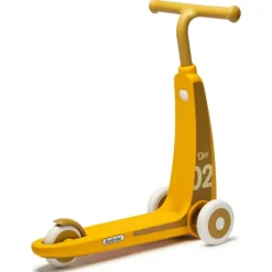 Trottinette 3 roues jaune pour les 2 - 4 ans Dino Italtrike
