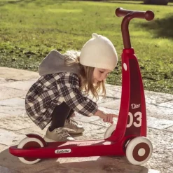 Trottinette 3 roues rouge pour les 2 - 4 ans Dino Italtrike