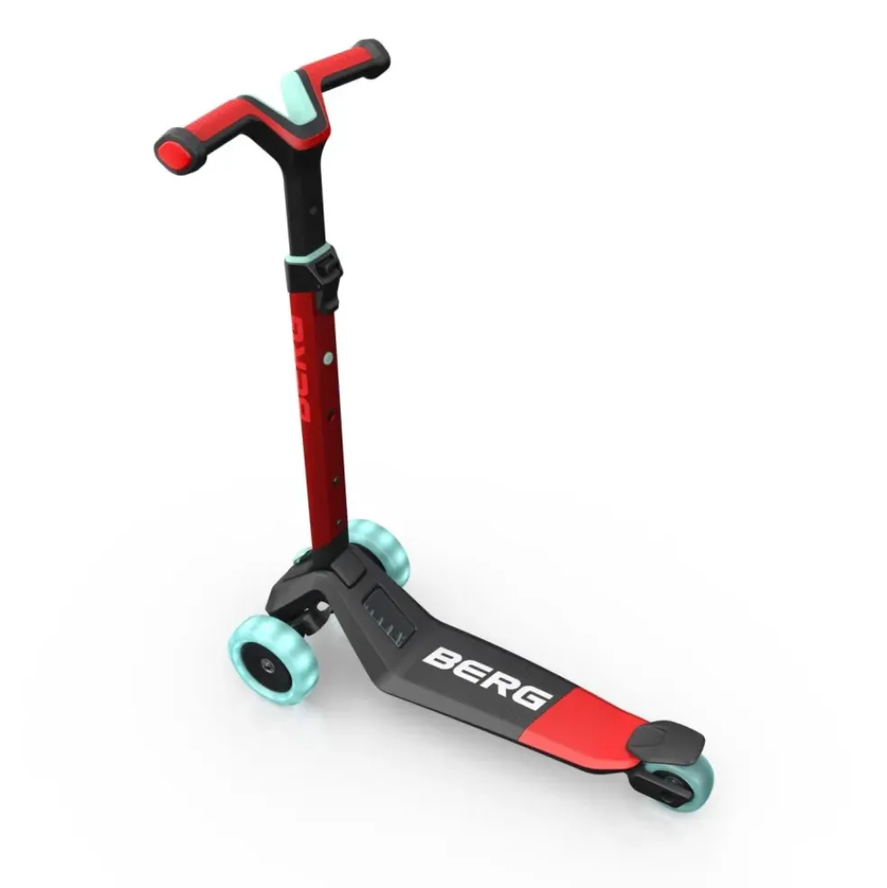 Trottinette pliable rouge roues lumineuses dès 2 ans Nexo BERG