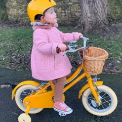 Vélo enfant Gingersnap 12 pouces jaune Bobbin 2-4 ans